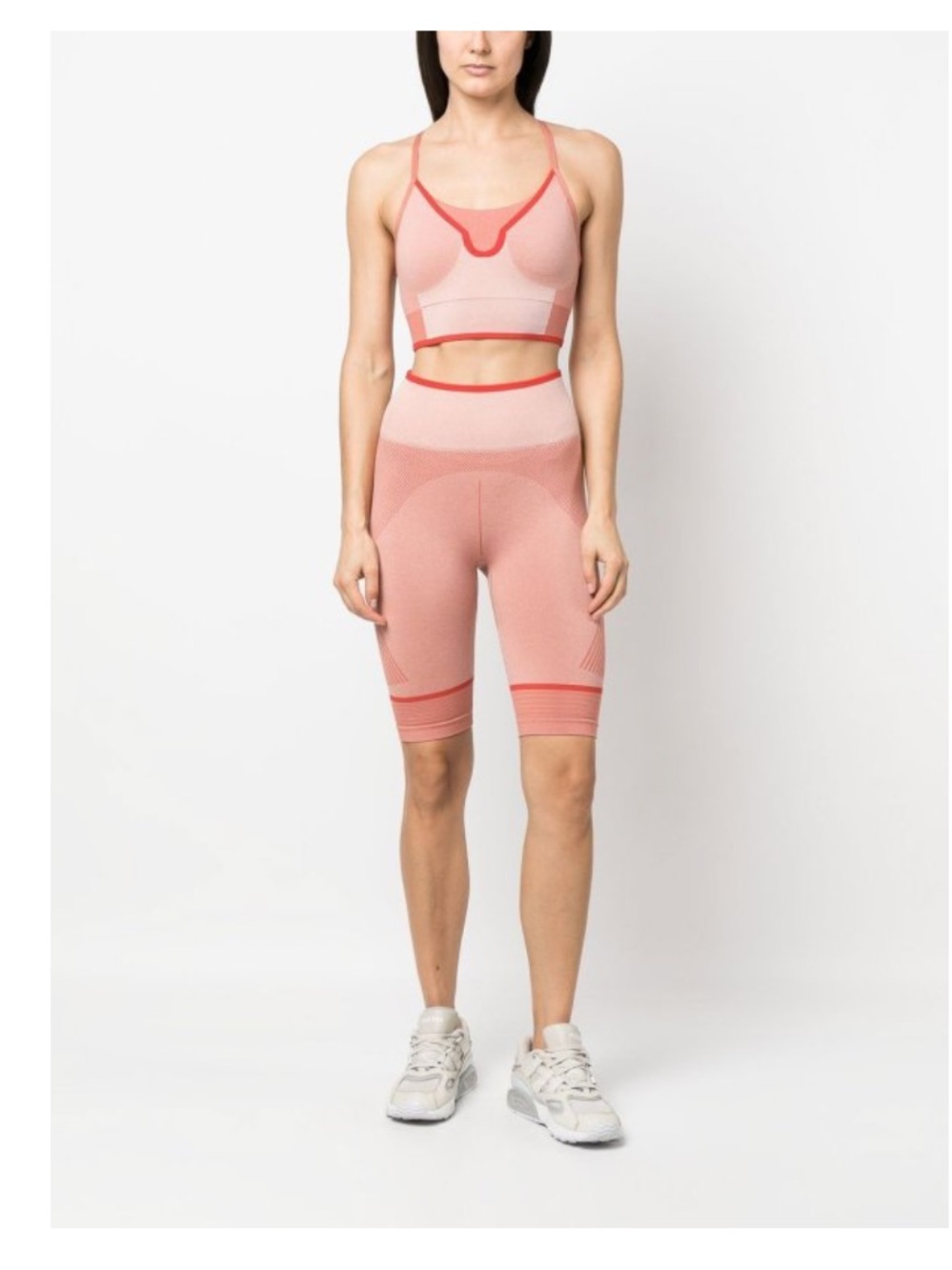 Adidas by Stella McCartney Dusty Rose Seamless Active short & top Set NWOT